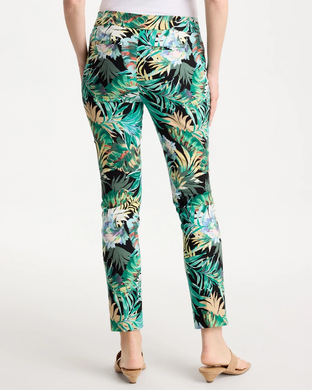 Printed Brigitte™ Slim Pull-On Ankle Pants - US 9283