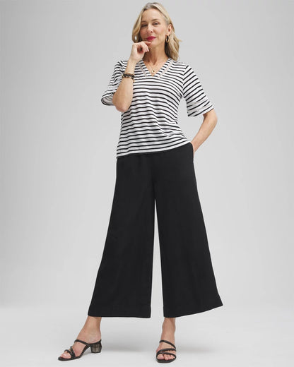 Linen Culotte Pants - US 6308