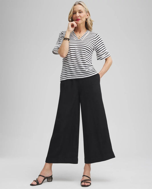 Linen Culotte Pants - US 6308
