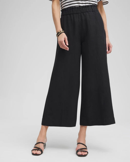 Linen Culotte Pants - US 6308