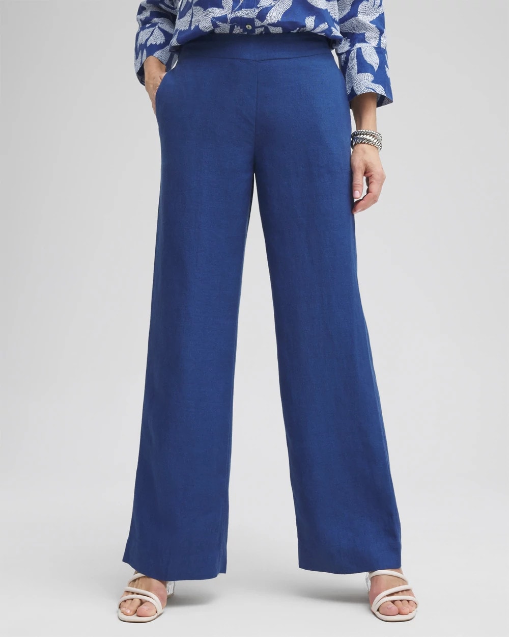 Linen Trouser Flare Pants - US 9831