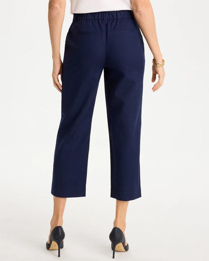 Embroidered Linen Fly Front Pants - US 7565