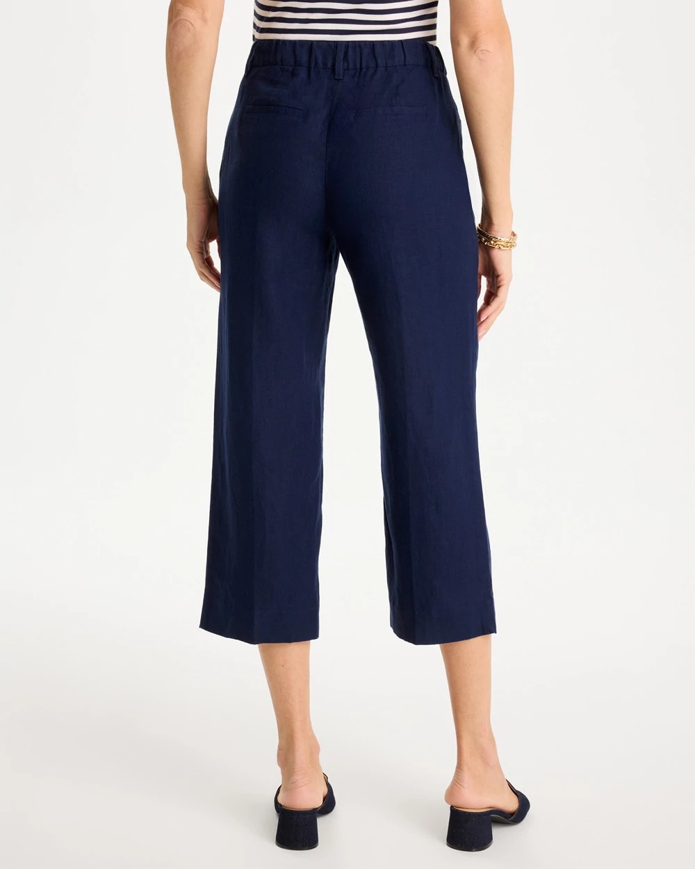 Linen Fly Front Pants - US 8073