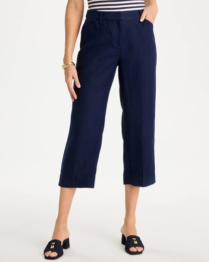 Linen Fly Front Pants - US 8073