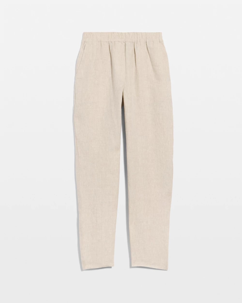 Linen Straight Tapered Ankle Pants - US 0675