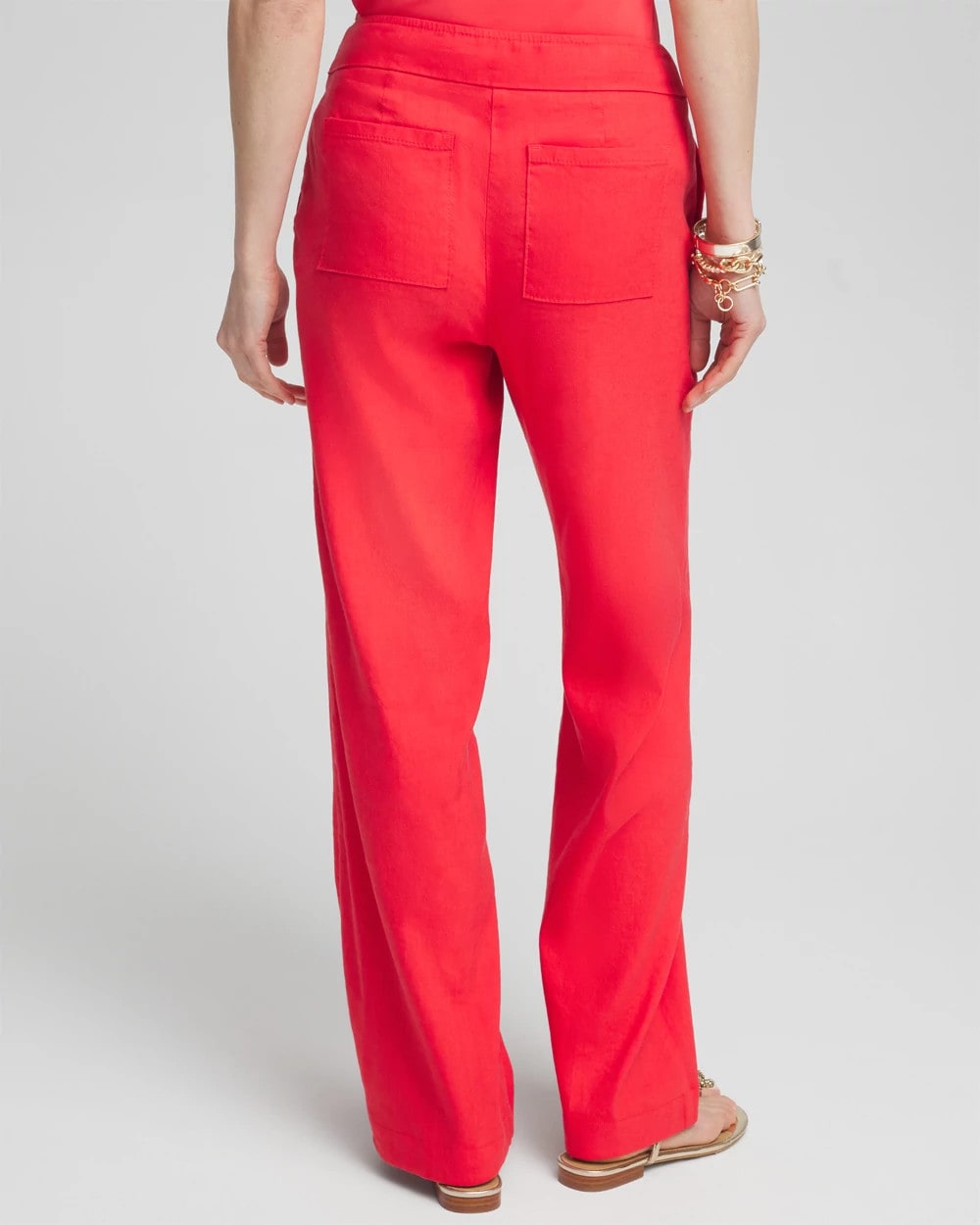 Linen Stretch Relaxed Pants - US 5595