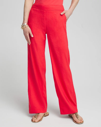 Linen Stretch Relaxed Pants - US 5595