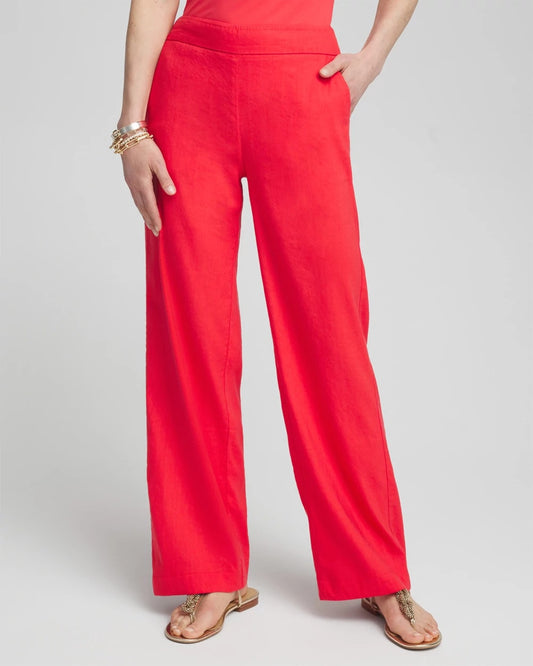 Linen Stretch Relaxed Pants - US 5595