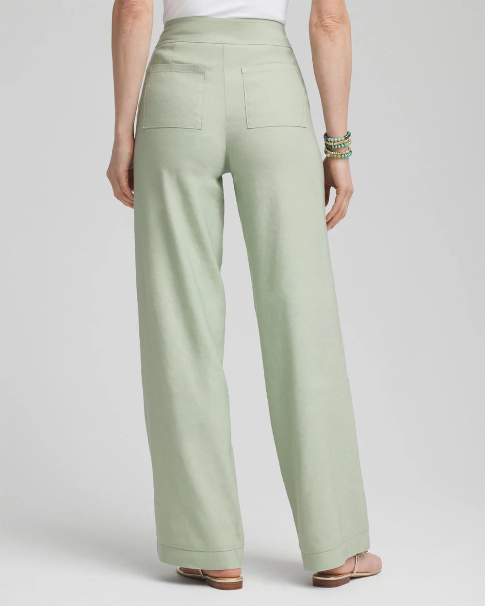 Linen Stretch Relaxed Pants - US 9237