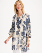Cotton Jacquard Fringed Kimono - US 4416