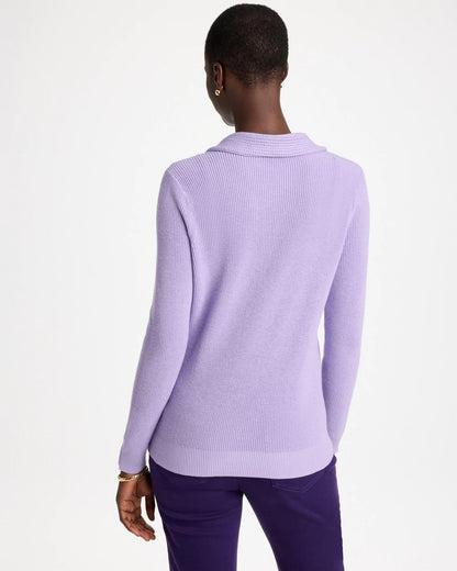 Long-Sleeve Pullover Polo Sweater - US 8785