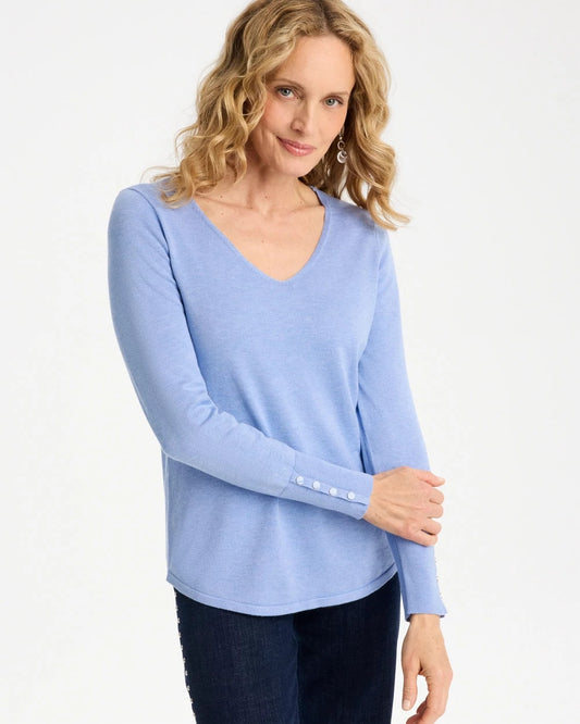 Ella V-Neck Pullover Sweater - US 0895