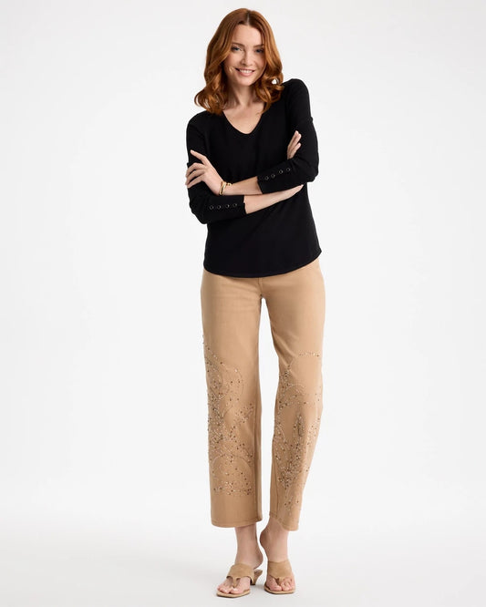 Ella V-Neck Pullover Sweater - US 7579