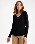 Ella V-Neck Pullover Sweater - US 7579