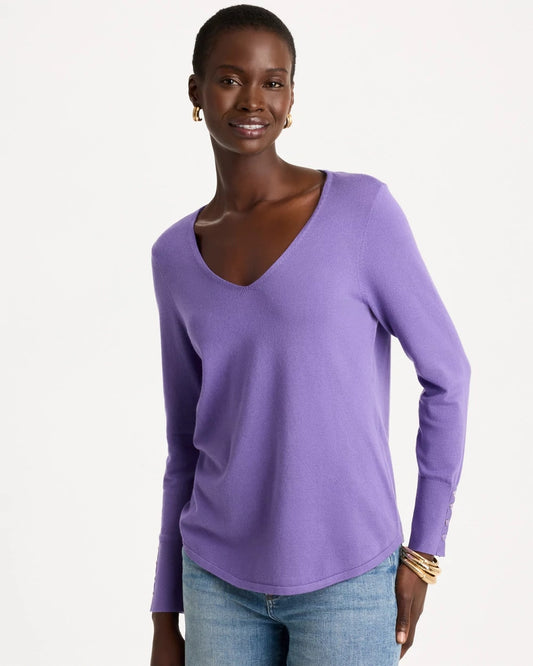 Ella V-Neck Pullover Sweater - US 5883