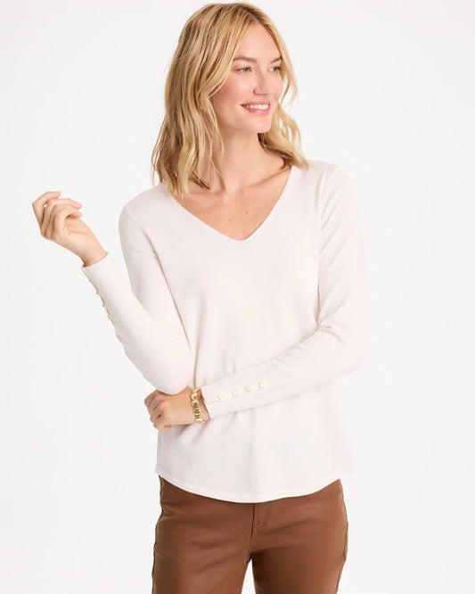 Ella V-Neck Pullover Sweater - US 1703
