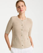 Metallic Lady Jacket Cardigan - US 8459