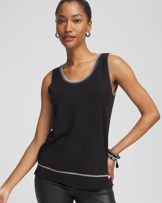 Shimmer Beaded Sweater Tank - US 9046
