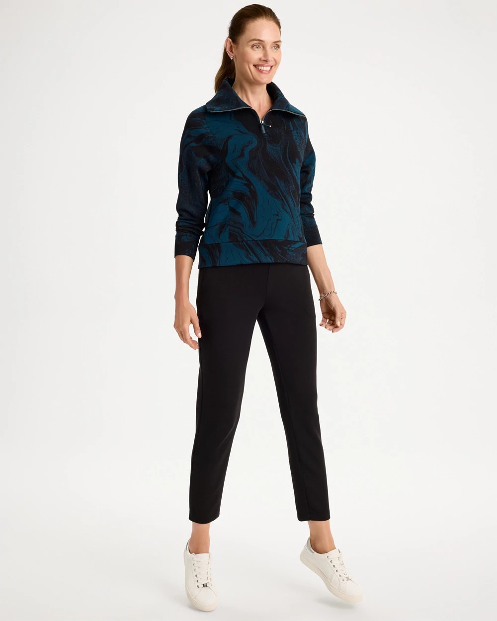 Zenergy® Soft Half-Zip Pullover Top - US 1174