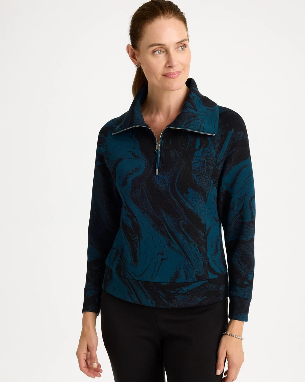 Zenergy® Soft Half-Zip Pullover Top - US 1174