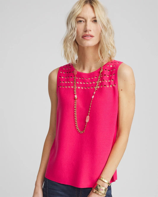 Cutout Sweater Tank - US 4855