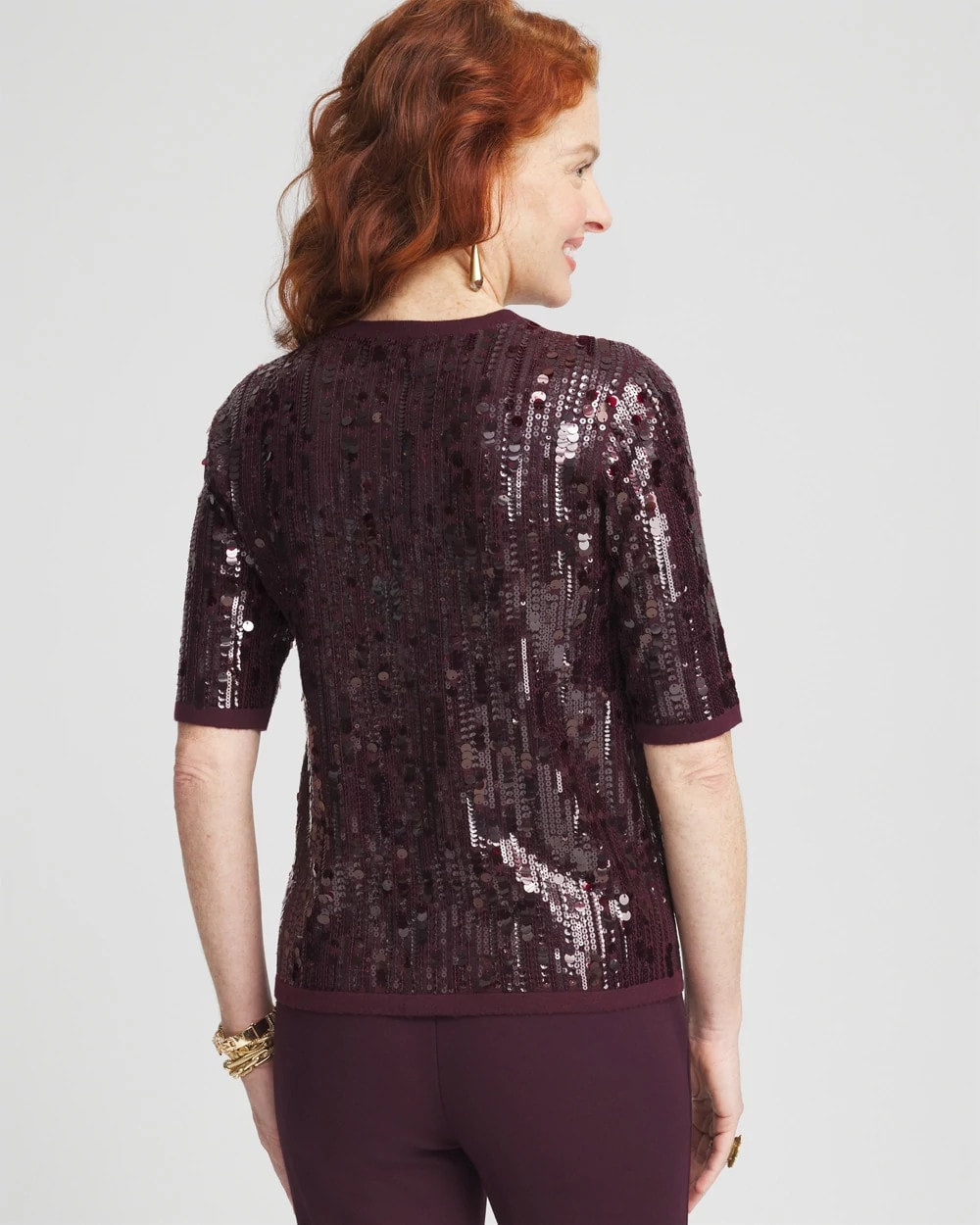 Sequin Pullover Sweater - US 7197
