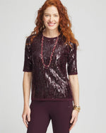 Sequin Pullover Sweater - US 7197