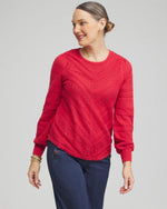 Pointelle Cashmere Blend Pullover - US 0802