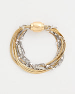 Mixed-Metal Magnetic Bracelet - US 6635