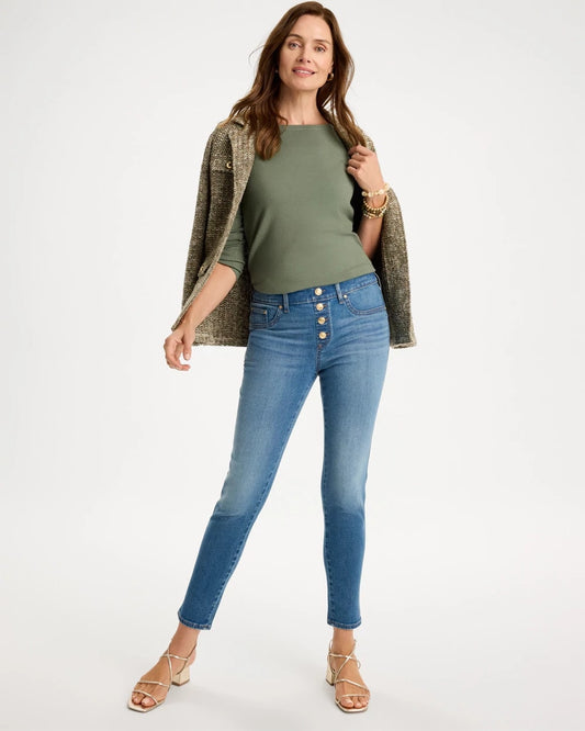 Pull-On Slim Ankle Jeggings - US 9692