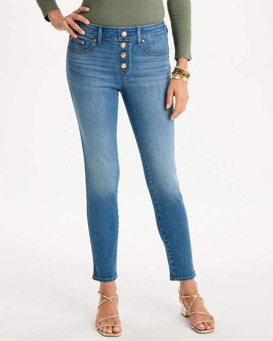 Pull-On Slim Ankle Jeggings - US 9692