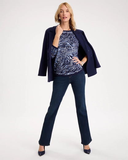 Pull-On Slim Bootcut Jeans - US 1049