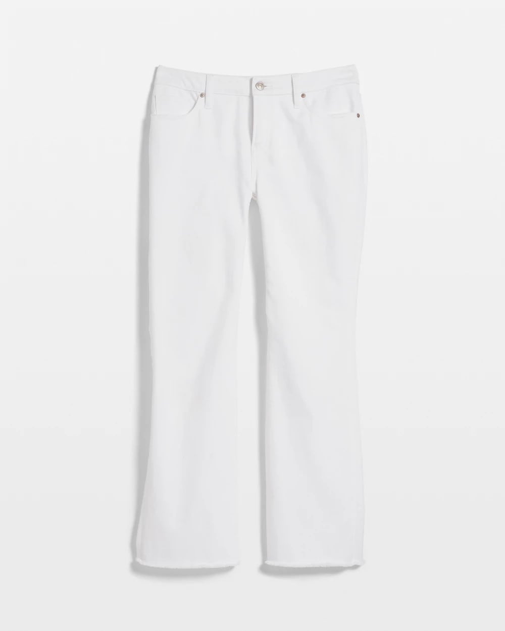 No-Stain Girlfriend Frayed Flared Jeans - US 1378