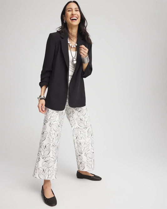 Brigitte™ Floral Embroidered Wide-Leg Cropped Pants - US 3851