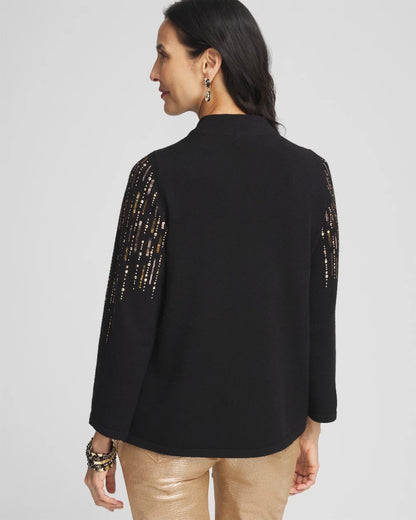 Ombré Sequin Pullover Sweater - US 8210