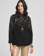 Ombré Sequin Pullover Sweater - US 8210