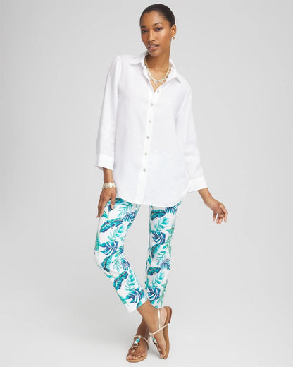 Brigitte™ Tropical Pull-On Cropped Pants - US 9476
