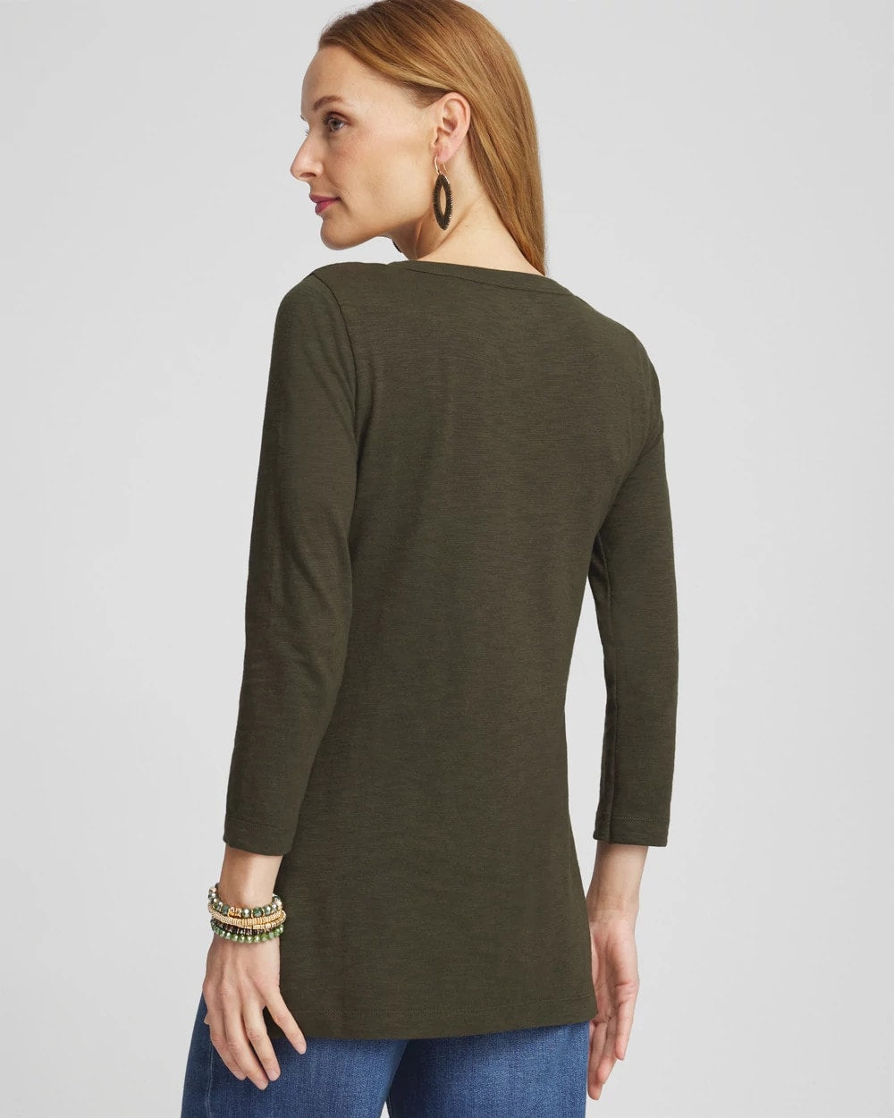 3/4 Sleeve Overlap Tunic - US 2471