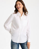 Cotton-Blend Oxford Shirt - US 0848