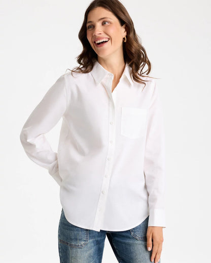 Cotton-Blend Oxford Shirt - US 0848