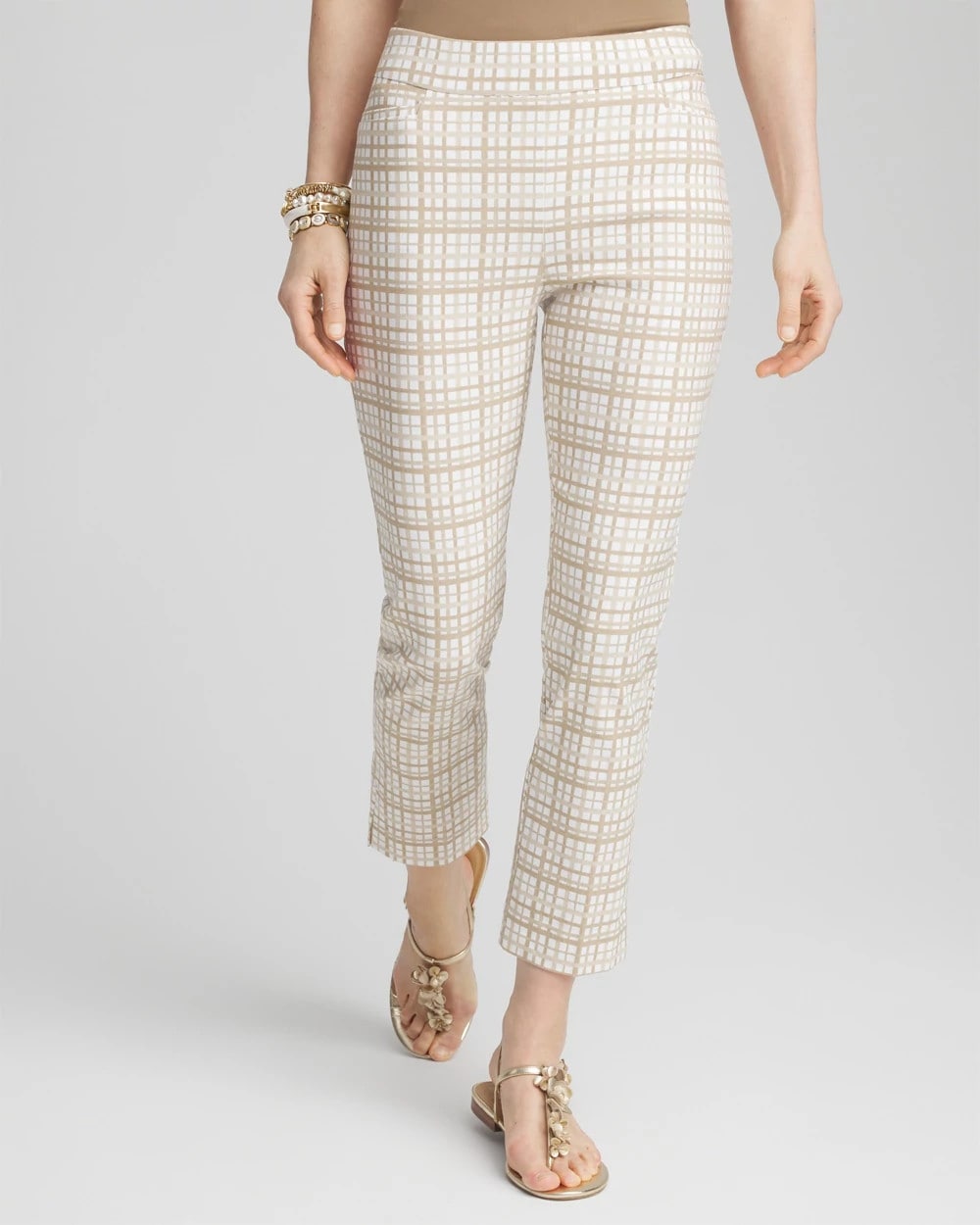 Brigitte™ Plaid Cropped Pants - US 8660