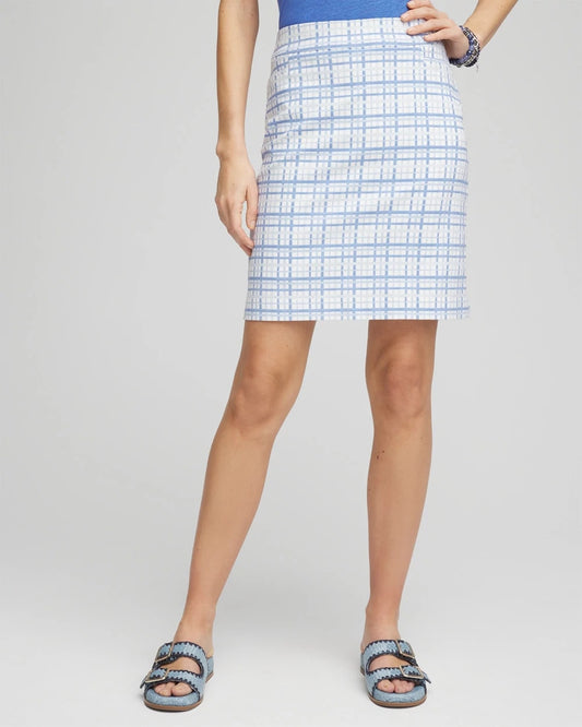 Brigitte™ Plaid Slub Skort - US 1184