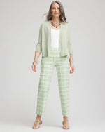 Brigitte™ Wide Leg Plaid Cropped Pants - US 9785