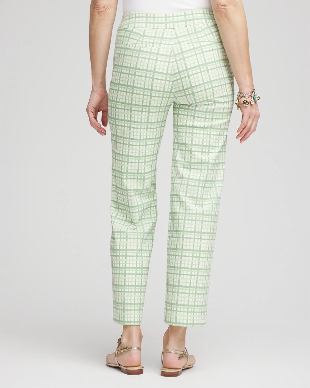 Brigitte™ Wide Leg Plaid Cropped Pants - US 4523