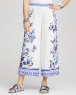 Butterfly Pull-On Linen Cropped Pants - US 2105
