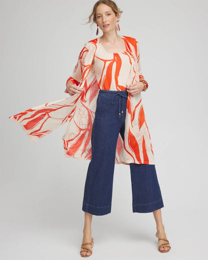 Embroidered Leaves Cardigan - US 0797