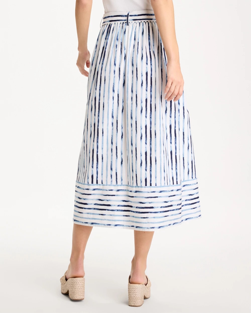 Palermo Striped Tie-Front Skirt - US 9175