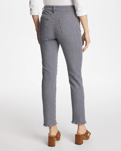 Pinnacle Stripe Girlfriend Ankle Jeans - US 4060