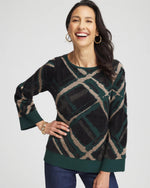 Eyelash Jacquard Pullover Sweater - US 2438