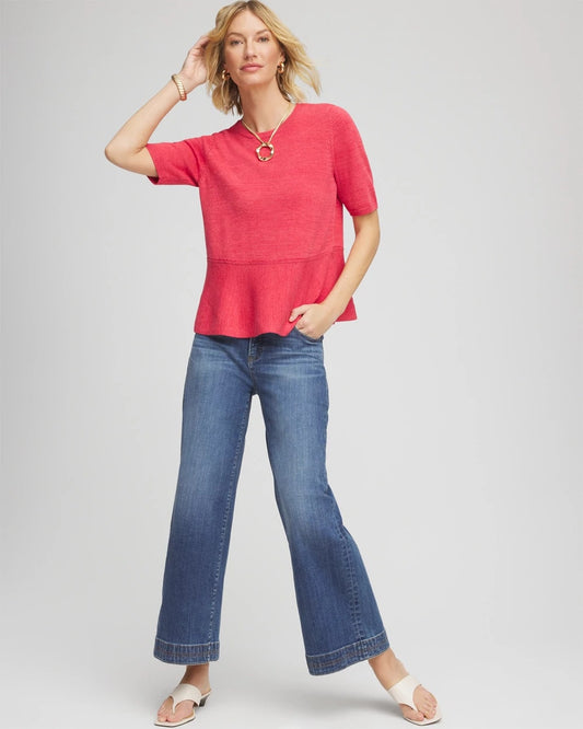 Pullover Peplum Sweater - US 2548